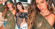 Anitta deixou seio à mostra ao posar usando blusa transparente - Foto: Reprodução/ Instagram