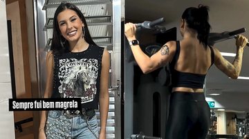 Ana Castela mostrou antes e depois do corpo após 7 meses de treino