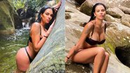 Ariadna ostentou a boa forma de biquíni em cachoeira - Foto: Reprodução/ Instagram@ariadnaarantes