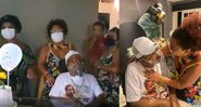 Sambista recebeu carinho da família, que cantou O Show Tem Que Continuar, seu clássico - Reprodução/Instagram/@arlindocruzobem