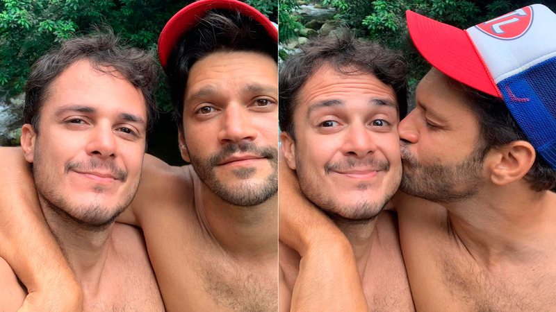 Armando Babaioff compartilhou fotos ao lado do namorado, Victor Novaes - Foto: Reprodução/ Instagram@babaioff
