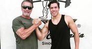 Arnold Schwarzenegger e o filho, Joseph Baena, que se envolveu em acidente - Foto: Reprodução / Instagram