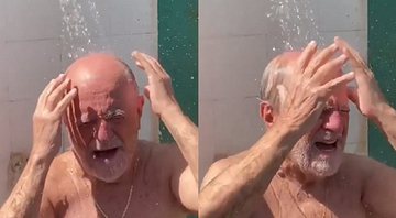 Ary Fontoura posta vídeo tomando banho no Instagram - Reprodução/Instagram