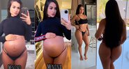 Aryane Steinkopf mostrou antes e depois do corpo após duas gravidezes - Foto: Reprodução/ Instagram@aryoficial