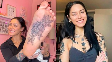 Lilith Cuoio tatuou a sola do pé para se divertir e passou a ser assediada por podólatras - Foto: Reprodução/ Instagram@lilztatz