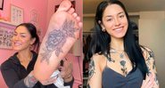 Lilith Cuoio tatuou a sola do pé para se divertir e passou a ser assediada por podólatras - Foto: Reprodução/ Instagram@lilztatz