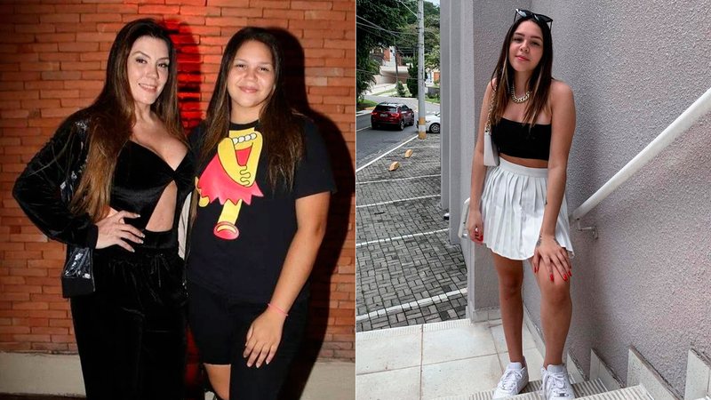 Aysha Benelli antes e depois de emagrecer - Foto: Reprodução/ Instagram@euayshabenelli