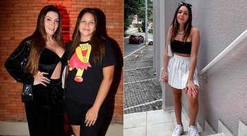 Aysha Benelli antes e depois de emagrecer - Foto: Reprodução/ Instagram@euayshabenelli