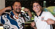 Babu Santana e Felipe Prior se reencontram em pizzaria - Foto: Reprodução / Instagram @babusantana