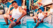 Babu Santana posou na piscina de casa e incentivou seguidores - Foto: Reprodução/ Instagram@babusantana
