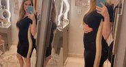 Modelo mostrou a barriga de gravidez nas redes sociais - Reprodução / Instagram @barbaraevans22