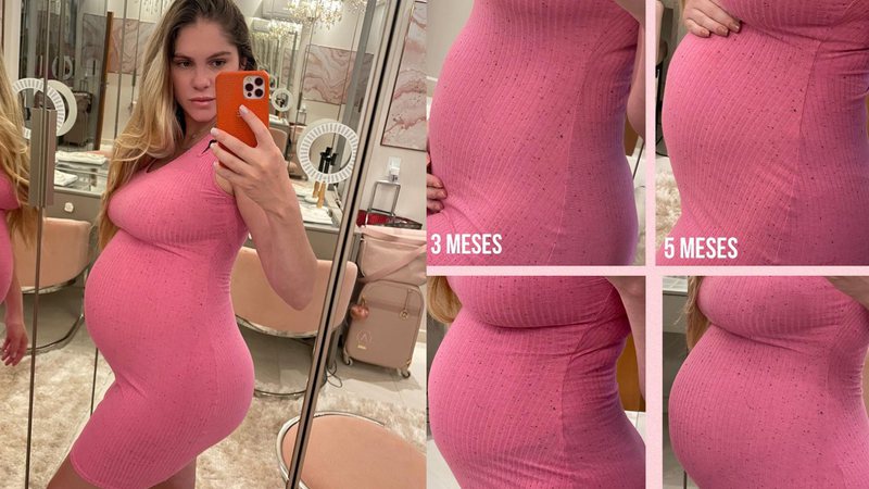 Modelo está grávida de 8 meses e espera uma menina, Ayla - Foto: Reprodução / Instagram @barbaraevans22