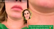 Bárbara Evans exibiu papadinha no pescoço em vídeo - Foto: Reprodução/ Instagram@barbaraevans22