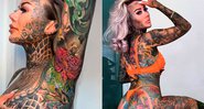 Becky Holt contou que já gastou R$ 220 mil em tatuagens - Foto: Reprodução/ Instagram@becky_holt_bolt