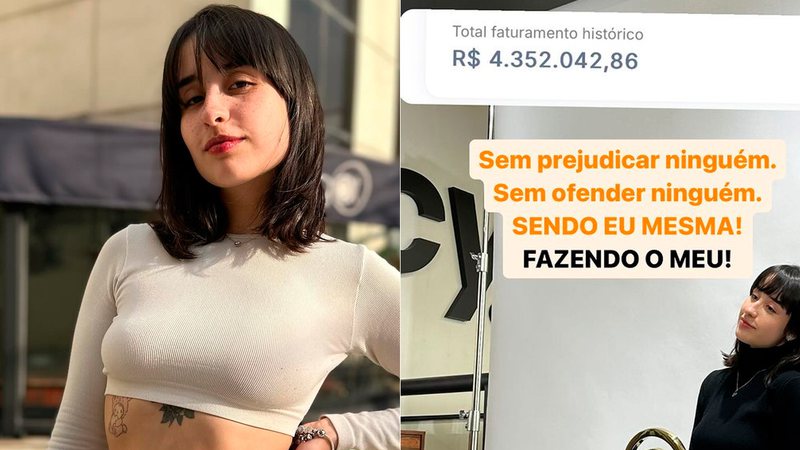 Martina Oliveira, a Beiçola, mostrou faturamento milionário - Foto: Reprodução/ @privatinaovr