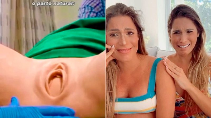 Branca Feres mostra simulação de parto para a irmã, Bia - Foto: Reprodução / Instagram