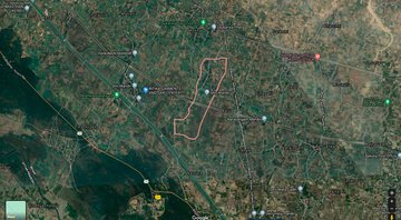 Caso aconteceu em Bihar, na Índia (área em destaque) - Foto: Google Maps