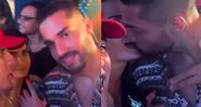 Beijo foi registrado pelo DJ e produtor musical, Calixto, nas redes sociais - Reprodução / Instagram @eaicalixto