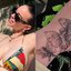 Billie Eilish surpreendeu ao mostrar tatuagem secreta - Foto: Reprodução/ Instagram@annabelzimmer e @billieeilish