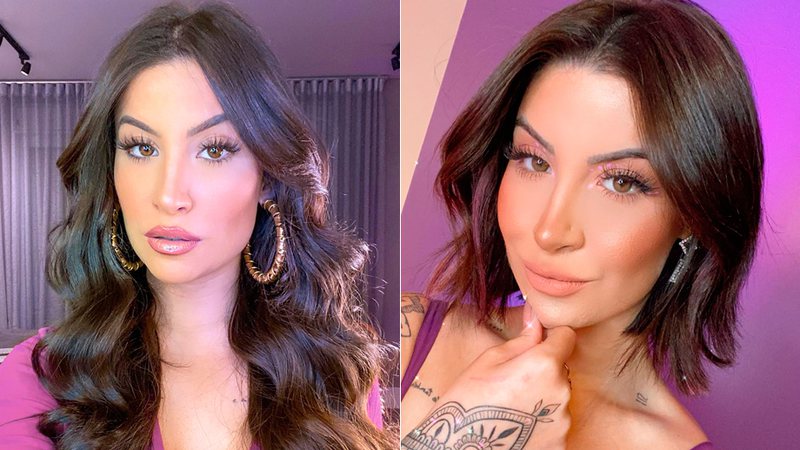 Boca Rosa antes e depois de mudar o visual - Reprodução/Instagram