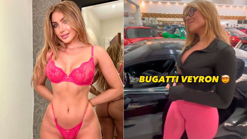 Bonnie Locket comprou Bugatti Veyron avaliado em R$ 6,4 milhões - Foto: Reprodução/ TikTok@george_gve