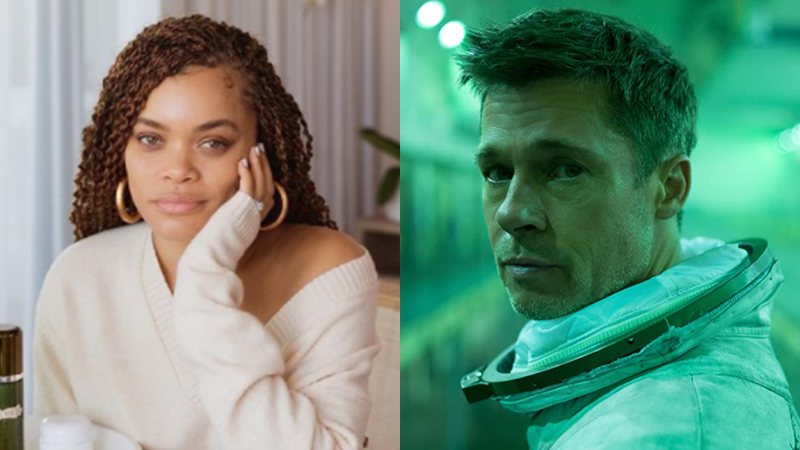 Andra Day é questionada sobre os rumores de que estaria em um relacionamento com Brad Pitt - Foto: Reprodução / Instagram @andradaymusic / IMDb