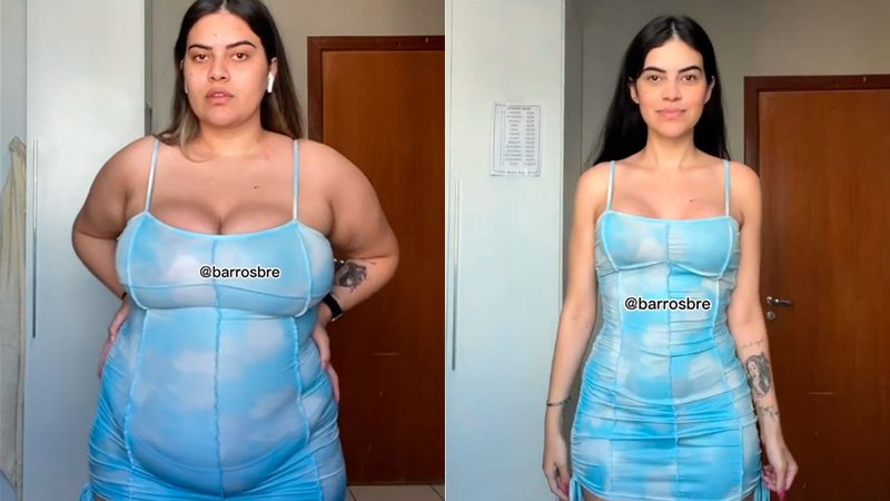 Brenda Barros mostrou antes e depois e surpreendeu seguidores - Foto: Reprodução/ Instagram@barrosbre