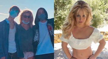 Britney Spears ao lado dos filhos, Sean e Jayden - Foto: Reprodução / Instagram @britneyspears