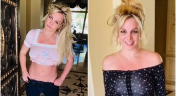 Britney Spears no último vídeo publicado por ela nas redes sociais - Foto: Reprodução / Instagram