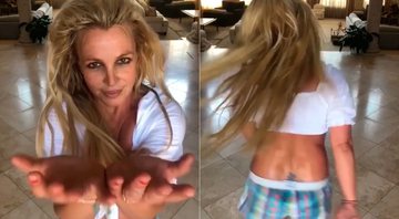 Britney Spears preocupou fãs ao compartilhar vídeos com look curto - Foto: Reprodução/ Instagram