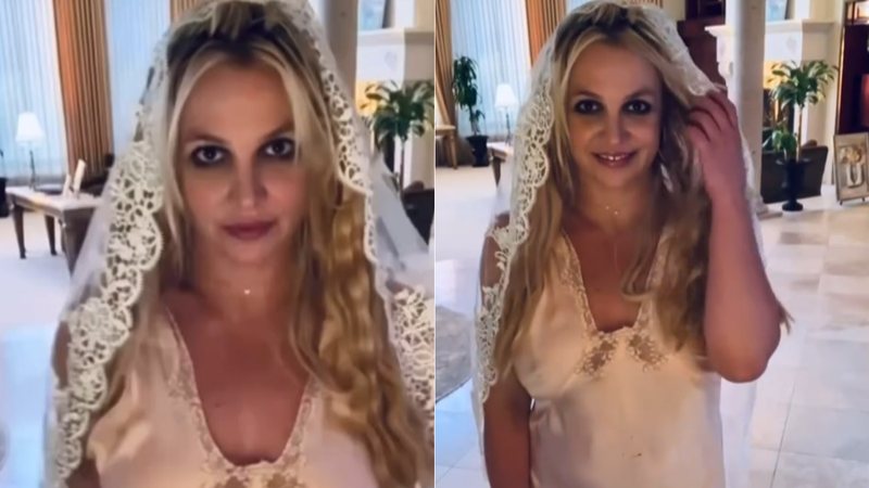 Britney Spears postou vídeo com vestido de noiva e diz que casou consigo mesma - Foto: Reprodução/ Instagram@britneyspears