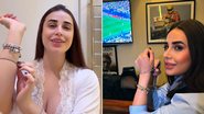 Bruna Pinheiro diz que pulseira de grife foi presente de jogador da seleção
