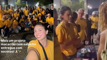 Bruna Marquezine e Shawn Mendes participaram de projeto como voluntários - Foto: Reprodução/ Instagram@macarraocomsalsicha.rj