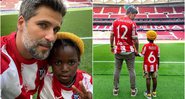 Imagem Bruno Gagliasso leva Bliss para assistir jogo em estádio na Espanha: "Vai ficar guardado no coração"
