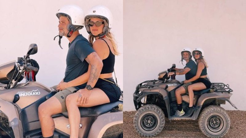 Bruno Gagliasso e Giovanna Ewbank andam de quadriciclo em Portugal - Foto: Reprodução / Instagram @gioewbank