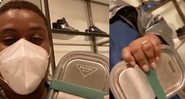 Cacau brincou nas redes sociais dizendo que iria usar a marmita como uma clutch - Reprodução/Instagram
