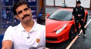 Caio Castro disse que manobrista bateu sua Ferrari em pilastra - Foto: Reprodução/ YouTube