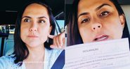 Carla Cecato fez apelo após descobrir que pedágios só aceitam dinheiro em espécie - Foto: Reprodução/ Instagram@carlacecato