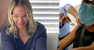 Carla publicou o registro nas redes sociais e celebrou a vacinação do pai - Reprodução/Instagram