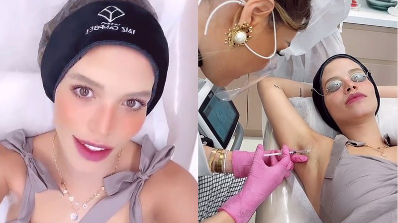 Carol Dias aplicando botox nas axilas - Reprodução/Instagram