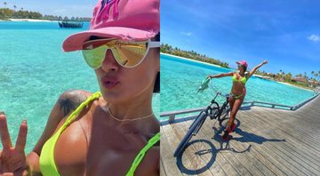 Carol Peixinho compartilha cliques durante viagem nas Ilhas Maldivas - Fotos: Reprodução / Instagram @carolpeixinho