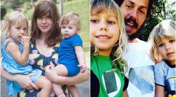 Carolinie Figueiredo e Guga Coelho, e os filhos do ex-casal - Foto: Reprodução / Instagram