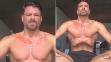 Cauã Reymond postou vídeo fazendo vacuum abdominal - Foto: Reprodução/ Instagram@cauareymond
