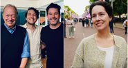 Murilo Benício ao lado da família de Cecilia Malan - Foto: Reprodução / Instagram