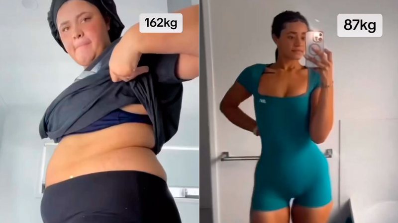 Chantelle Sisco contou que eliminou 75 kg após mudar hábitos - Foto: Reprodução/ Instagram@channy_sisco