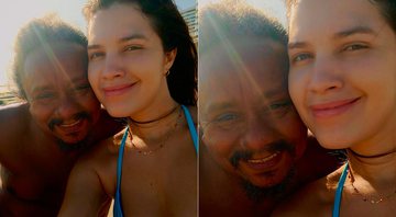 Chico César posou com a namorada, a advogada Larissa Carvalho Furtado - Foto: Reprodução/ Instagram@oficialchicocesar