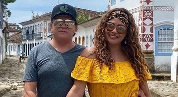 Chitãozinho ao lado de sua mulher, Márcia Lima - Foto: Reprodução / Instagram @chitaozinhooficial