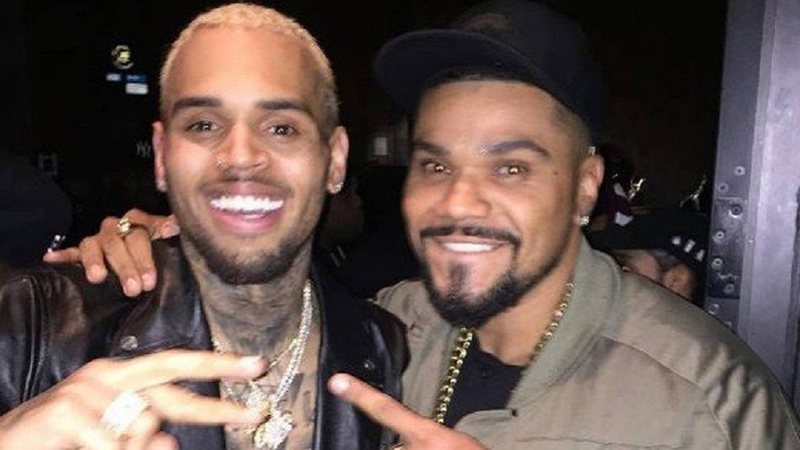 Chris Brown ao lado de Naldo: amizade foi confirmada pelo artista estadunidense - Reprodução/Instagram