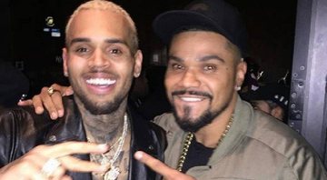 Chris Brown ao lado de Naldo: amizade foi confirmada pelo artista estadunidense - Reprodução/Instagram