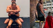 Chris posou com a esposa, Elsa Pataki, ao celebrar seu aniversário nas redes sociais - Reprodução/Instagram/@chrishemsworth